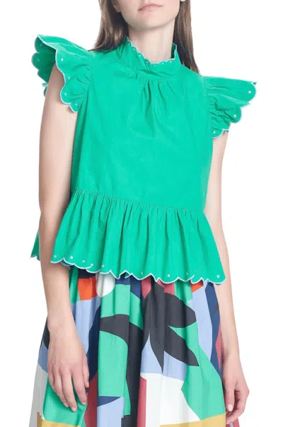Corey Lynn Calter Misty Top In Green