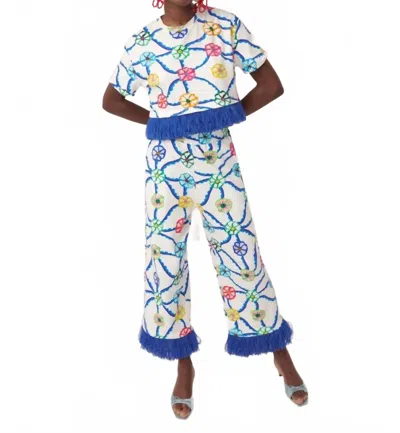 Celia B Mallorca Pants In Blue In Blue