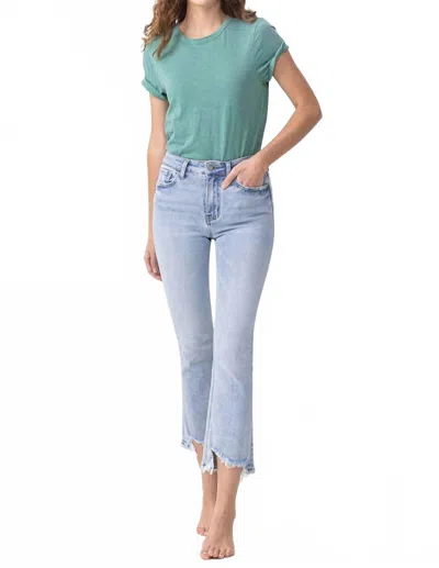Vervet By Flying Monkey Ella High Rise Kick Flare Jean In Denim