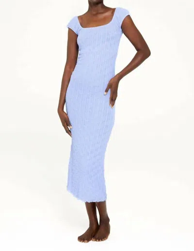 Find Me Now Ross Cap Sleeve Midi Dress In Blue Bell In Blue