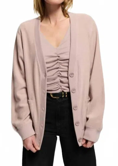 Nation Ltd Knox Cardigan In Whisper In Pink
