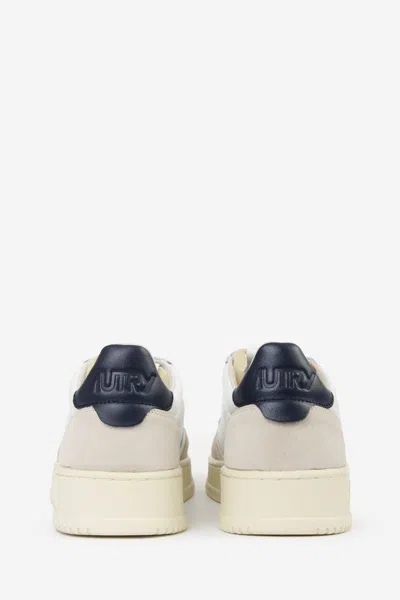 Autry Low-top Sneakers With Leather And Suede Accents In White