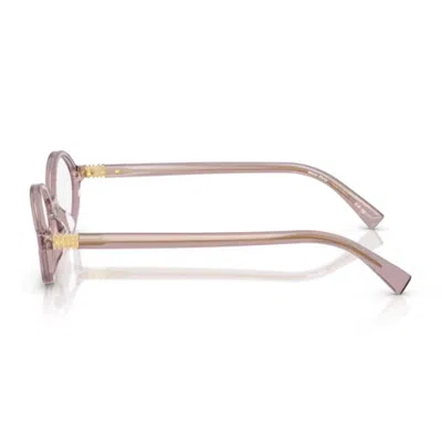 Miu Miu 0mu 01xv Miu Regard 12w1o1 Malva Trasparente Glasses In Pink