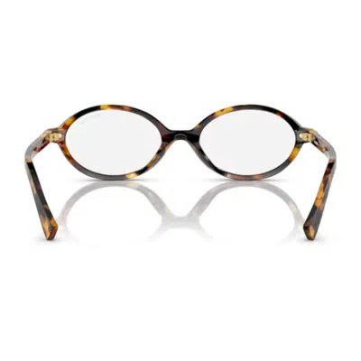 Miu Miu Tortoiseshell-effect Oval Glasses
