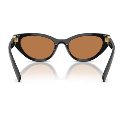 Miu Miu 0mu A04s 16k10i Nero Sunglasses In Brown