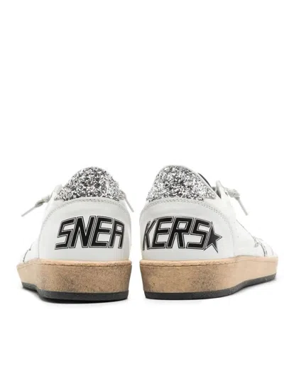 Golden Goose "ballstar" Nappa Upper And Spur Glitter Star And Heel. Shoes
