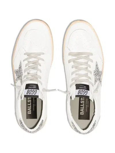 Golden Goose "ballstar" Nappa Upper And Spur Glitter Star And Heel. Shoes