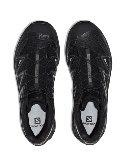 Salomon Mesh Panels Rubber Sole Sneakers In Black
