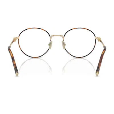 Miu Miu Logo Flat Mirror In Brown