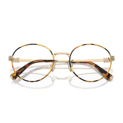 Miu Miu Logo Flat Mirror In Brown