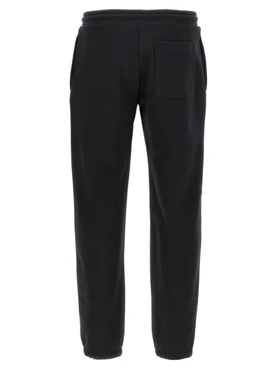Moncler Cotton Joggers With Elasticated Cuffs And Drawstring Waistband In Black