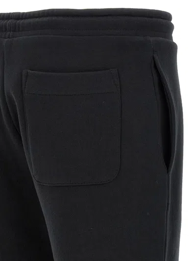 Moncler Cotton Joggers With Elasticated Cuffs And Drawstring Waistband In Black