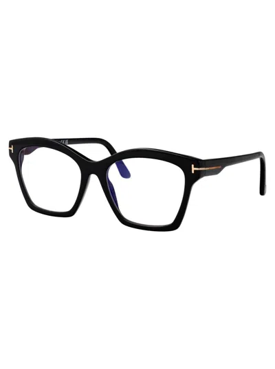 Tom Ford Nero Lucido Acetate Glasses In Black