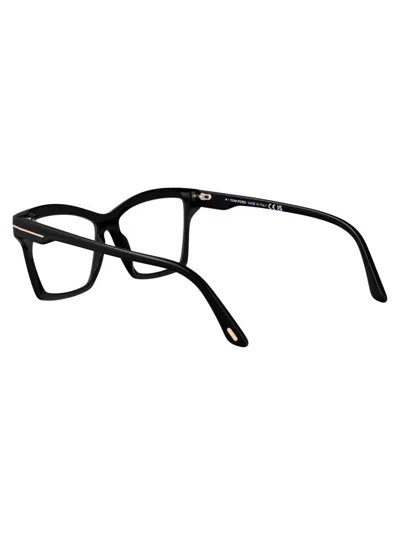 Tom Ford T-hinge Square-frame Glasses In Black