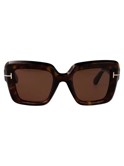 Tom Ford Leila-02 Sunglasses In Brown