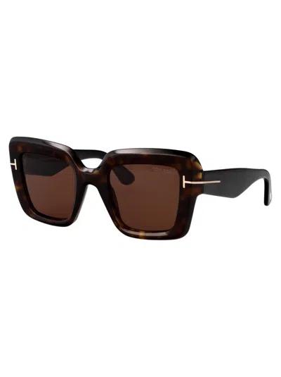 Tom Ford Leila-02 Sunglasses In Brown