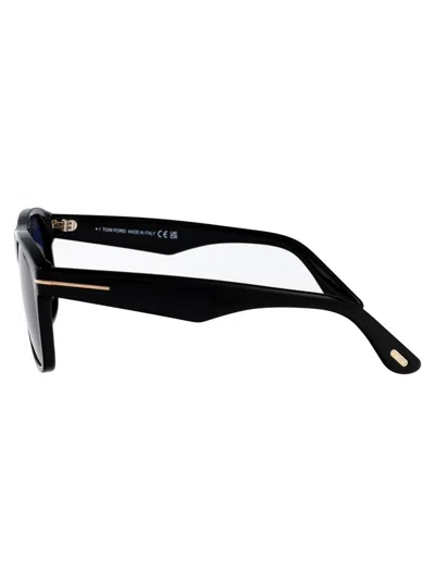 Tom Ford Rectangular Sunglasses In Blue