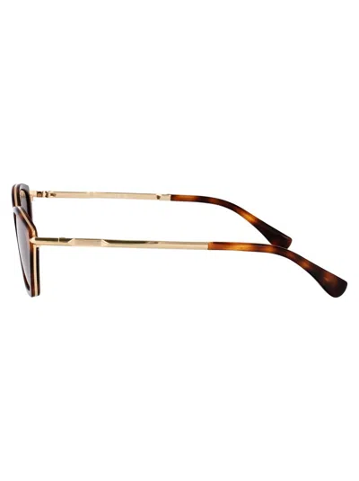 Max Mara Full Frame Sunglasses In Brown