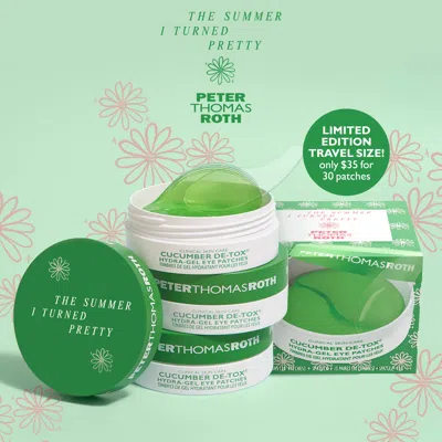 Peter Thomas Roth The Summer I Turned Pretty Travel-size Cucumber De-tox Hydra-gel Eye Patches