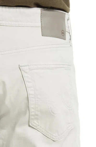 Ag Everett Slim Straight Leg Pants In White
