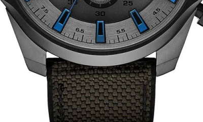 Diesel ® Mega Chief Chronograph Nylon Strap Watch, 51mm