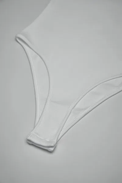 Alaïa Sculpting Rib Jersey Bodysuit