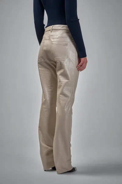 Courrèges Reedition 5-pocket Vinyl Pants In Gray