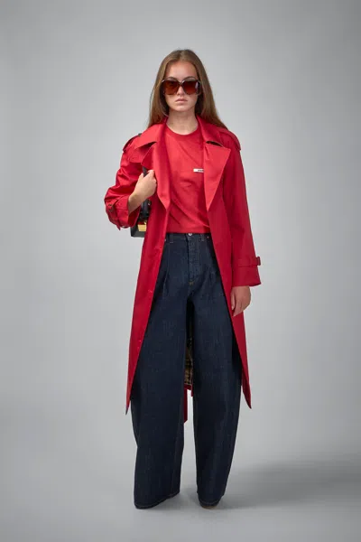 Jacquemus Le De-nîmes Large High Rise Wide Jeans In Blue