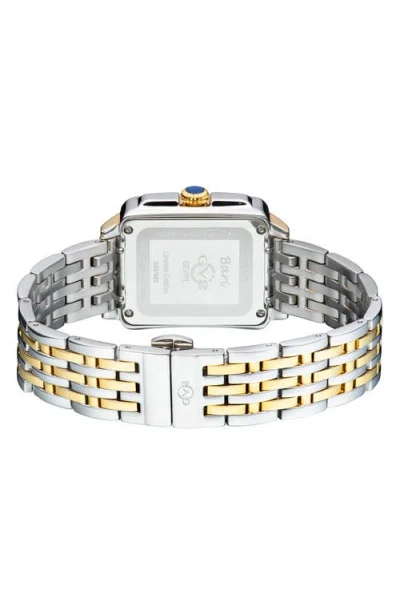 Gv2 Bari Mother Of Pearl Diamond Bracelet Watch, 34mm X 30mm