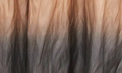 Vince Metallic Dip Dye Cotton Blend Skirt
