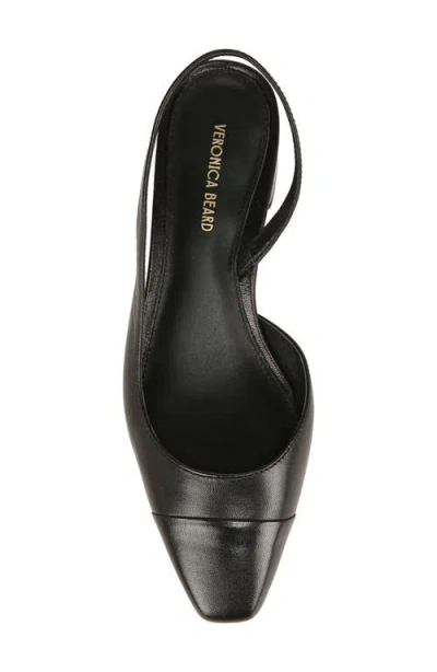 Veronica Beard Cecile Leather Slingback Ballerina Flats