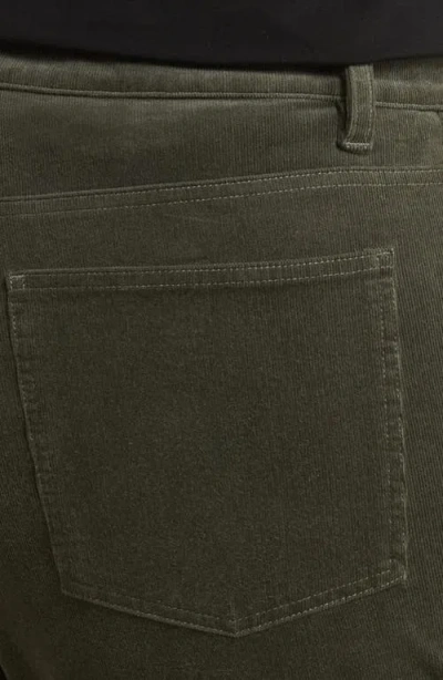 Eileen Fisher High Waist Ankle Straight Leg Corduroy Pants In Green