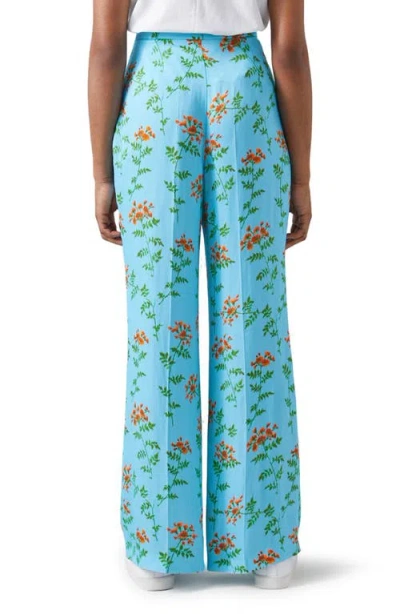 Lk Bennett Esme Norse Floral Wide Leg Trousers