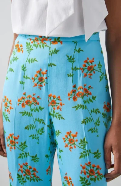 Lk Bennett Esme Norse Floral Wide Leg Trousers