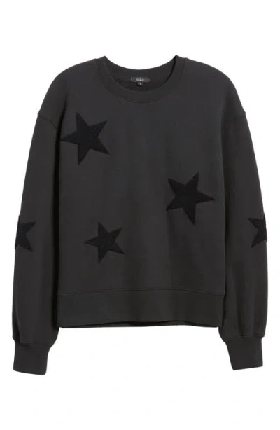 Rails Sonia Star Appliqué Cotton Sweatshirt