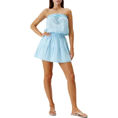 Melissa Odabash Colette Broderie Anglaise Cover-up Minidress