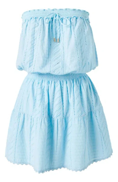 Melissa Odabash Colette Broderie Anglaise Cover-up Minidress