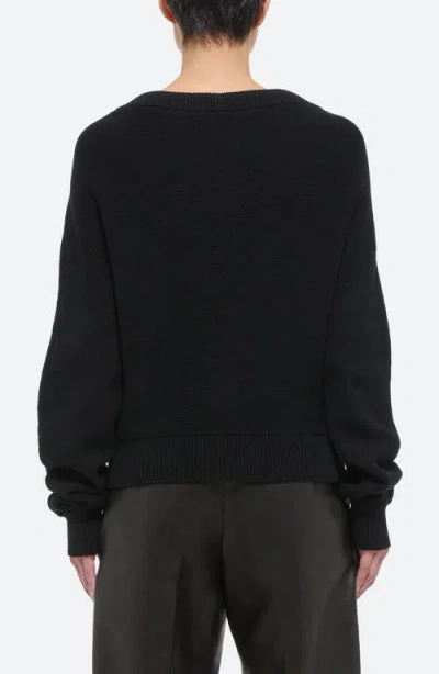 Helmut Lang Organic Cotton Drawstring Neck Sweater