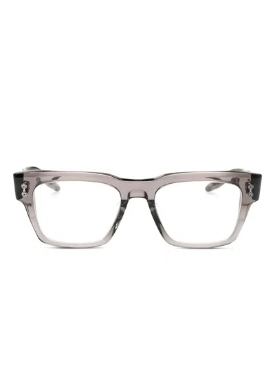 Akoni Rectangle-frame Glasses In Brown