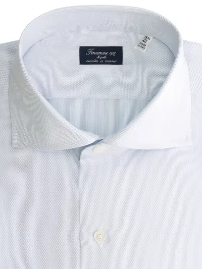 Finamore 1925 Napoli Textured Cotton Shirt In White