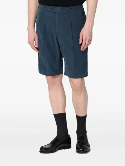 Pt Torino Bermuda Shorts Back Pockets In Blue