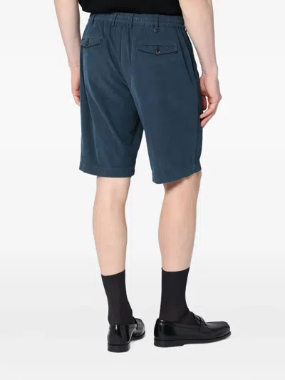 Pt Torino Bermuda Shorts Back Pockets In Blue
