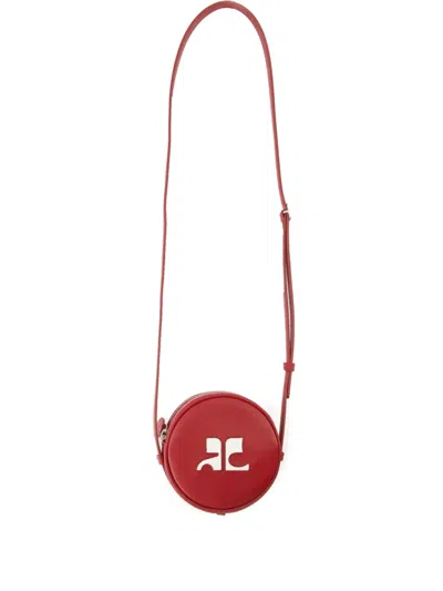 Courrèges Reedition Circle Leather Shoulder Bag