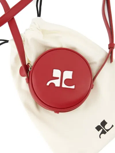 Courrèges Reedition Circle Leather Shoulder Bag