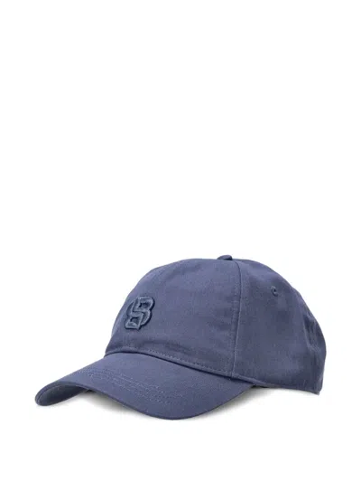 Hugo Boss Logo-embroidered Baseball Cap In Blue