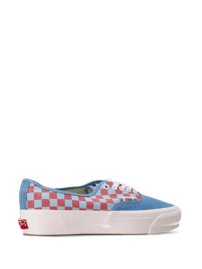 Vans Premium Authentic 44 Checkerboard Sneakers Heritage Blue In Multi