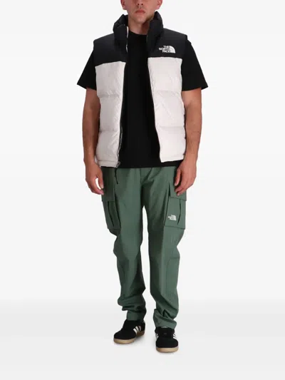 The North Face Mens White 1996 Retro Nuptse Padded Shell-down Gilet In Multi