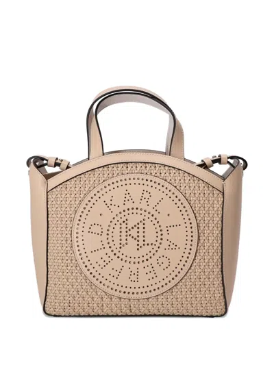Karl Lagerfeld Perforated Logo Tote Bag