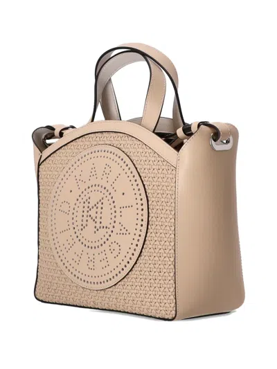 Karl Lagerfeld Perforated Logo Tote Bag