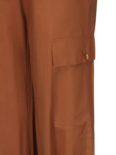 Marciano Tie-fastening Tappered Trousers In Brown